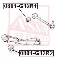 0801-G12R2 ASVA Подвеска, рычаг независимой подвески колеса (фото 1)