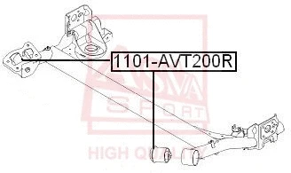 1101-AVT200R ASVA Подвеска, рычаг независимой подвески колеса (фото 1)
