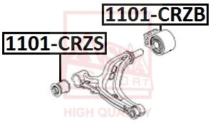 1101-CRZS ASVA Подвеска, рычаг независимой подвески колеса (фото 1)