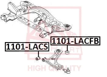 1101-LACS ASVA Подвеска, рычаг независимой подвески колеса (фото 1)