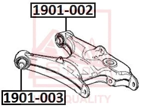 1901-003 ASVA Подвеска, рычаг независимой подвески колеса (фото 1)