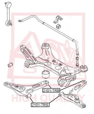 2101-TRB ASVA Подвеска, рычаг независимой подвески колеса (фото 1)