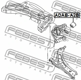 ADAB-A2B FEBEST Подвеска, рычаг независимой подвески колеса (фото 2)