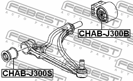 CHAB-J300S FEBEST Подвеска, рычаг независимой подвески колеса (фото 2)