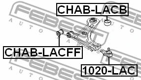 CHAB-LACB FEBEST Подвеска, рычаг независимой подвески колеса (фото 2)