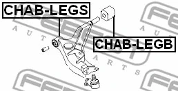 CHAB-LEGB FEBEST Подвеска, рычаг независимой подвески колеса (фото 2)