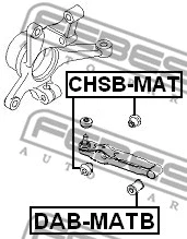 CHSB-MAT FEBEST Подвеска, рычаг независимой подвески колеса (фото 2)