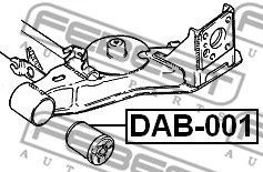 DAB-001 FEBEST Подвеска, рычаг независимой подвески колеса (фото 1)