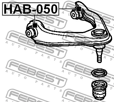 HAB-050 FEBEST Подвеска, рычаг независимой подвески колеса (фото 2)