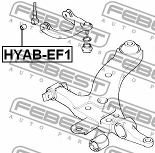 HYAB-EF1 FEBEST Подвеска, рычаг независимой подвески колеса (фото 2)