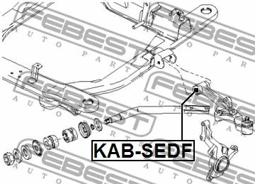 KAB-SEDF FEBEST Подвеска, рычаг независимой подвески колеса (фото 2)