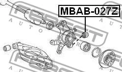 MBAB-027Z FEBEST Подвеска, рычаг независимой подвески колеса (фото 2)