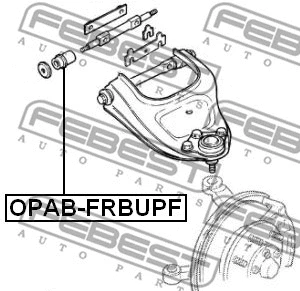 OPAB-FRBUPF FEBEST Подвеска, рычаг независимой подвески колеса (фото 2)