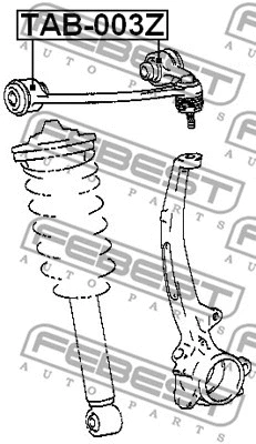 TAB-003Z FEBEST Подвеска, рычаг независимой подвески колеса (фото 2)