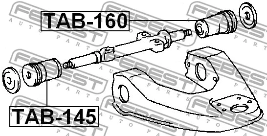 TAB-145 FEBEST Подвеска, рычаг независимой подвески колеса (фото 1)