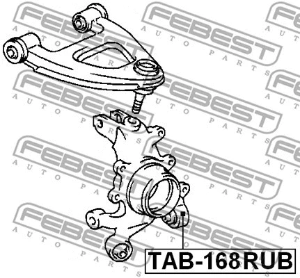 TAB-168RUB FEBEST Подвеска, рычаг независимой подвески колеса (фото 2)