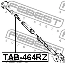 TAB-464RZ FEBEST Подвеска, рычаг независимой подвески колеса (фото 2)