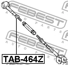 TAB-464Z FEBEST Подвеска, рычаг независимой подвески колеса (фото 2)