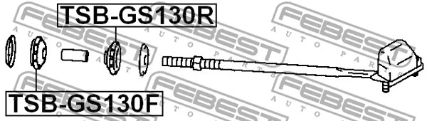 TSB-GS130R FEBEST Подвеска, рычаг независимой подвески колеса (фото 2)