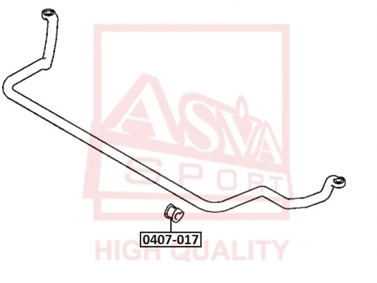 0407-017 ASVA Втулка, стабилизатор (фото 1)