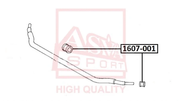 1607-001 ASVA Втулка, стабилизатор (фото 1)