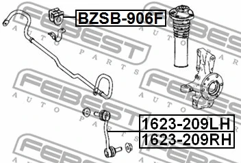 BZSB-906F FEBEST Втулка, стабилизатор (фото 2)