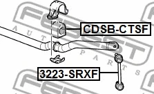 CDSB-CTSF FEBEST Втулка, стабилизатор (фото 2)