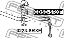 CDSB-SRXF FEBEST Втулка, стабилизатор (фото 2)
