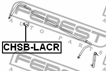 CHSB-LACR FEBEST Втулка, стабилизатор (фото 2)