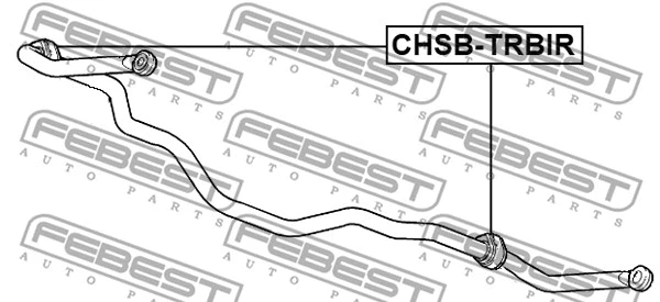 CHSB-TRBIR FEBEST Втулка, стабилизатор (фото 1)