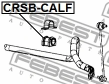 CRSB-CALF FEBEST Втулка, стабилизатор (фото 2)