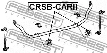 CRSB-CARII FEBEST Втулка, стабилизатор (фото 2)