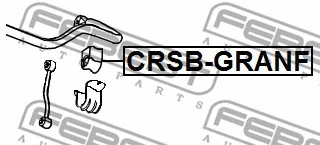 CRSB-GRANF FEBEST Втулка, стабилизатор (фото 2)