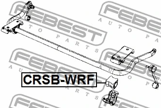 CRSB-WRF FEBEST Втулка, стабилизатор (фото 2)