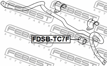 FDSB-TC7F FEBEST Втулка, стабилизатор (фото 2)