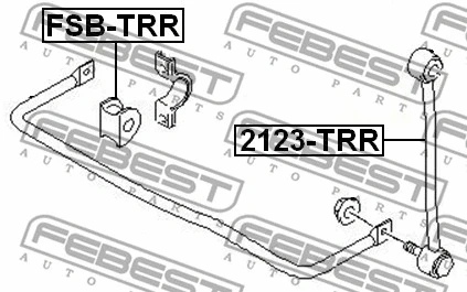 FSB-TRR FEBEST Втулка, стабилизатор (фото 2)