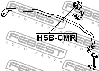 HSB-CMR FEBEST Втулка, стабилизатор (фото 2)