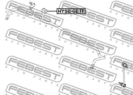 HYSB-GETF FEBEST Втулка, стабилизатор (фото 1)