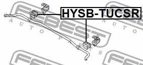 HYSB-TUCSR FEBEST Втулка, стабилизатор (фото 2)