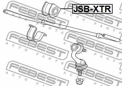 JSB-XTR FEBEST Втулка, стабилизатор (фото 2)