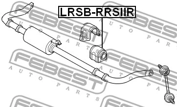 LRSB-RRSIIR FEBEST Втулка, стабилизатор (фото 2)