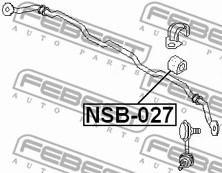 NSB-027 FEBEST Втулка, стабилизатор (фото 2)