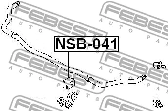 NSB-041 FEBEST Втулка, стабилизатор (фото 2)