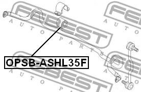 OPSB-ASHL35F FEBEST Втулка, стабилизатор (фото 2)