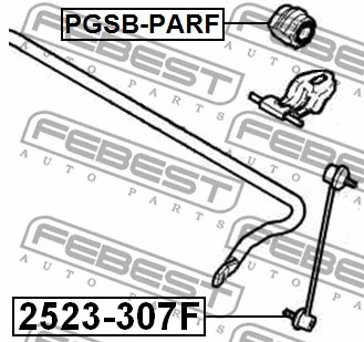 PGSB-PARF FEBEST Втулка, стабилизатор (фото 2)