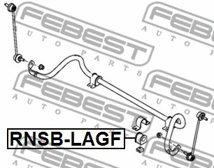 RNSB-LAGF FEBEST Втулка, стабилизатор (фото 2)