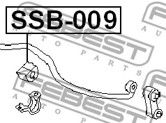 SSB-009 FEBEST Втулка, стабилизатор (фото 2)