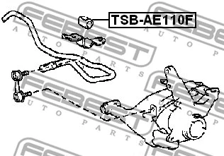 TSB-AE110F FEBEST Втулка, стабилизатор (фото 2)