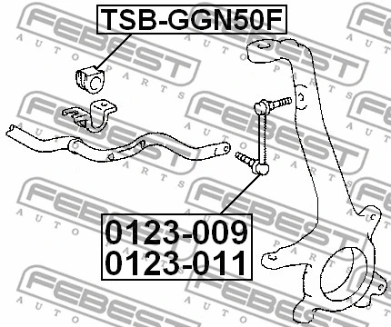 TSB-GGN50F FEBEST Втулка, стабилизатор (фото 2)