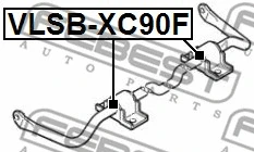 VLSB-XC90F FEBEST Втулка, стабилизатор (фото 2)